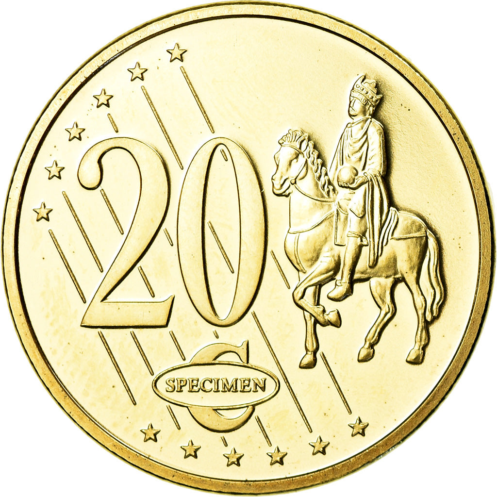 Andorra, Medal, 20 C, Essai-Trial, 2003, MS(65-70), Copper-Nickel Gilt