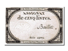 FRANCE, 5 Livres, 1793, 1793-10-31, EF(40-45), Lafaurie #171, FRANCE, 5 Livres,.