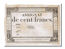 Banknote, France, 100 Francs, 1795, Malter, EF(40-45), KM:A78, Lafaurie:173