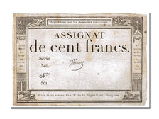 Geldschein, Frankreich, 100 Francs, 1795, Vienoz, SS, KM:A78, Lafaurie:173