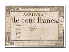 France, 100 Francs, 1795, KM #A78, 1795-01-07, VF(30-35), Lafaurie #173,...