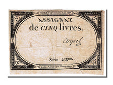 Francia, 5 Livres, 1793, Coipel, 1793-10-31, BB, Lafaurie:171