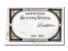 FRANCE, 5 Livres, 1793, 1793-10-31, AU(55-58), Lafaurie #171, FRANCE, 5 Livres,.