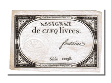 France, 5 Livres, 1793, KM #A76, 1793-10-31, AU(55-58), Lafaurie #171, France,..