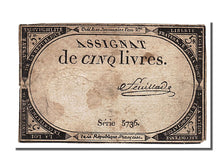 FRANCE, 5 Livres, 1793, 1793-10-31, EF(40-45), Lafaurie #171, FRANCE, 5 Livres,.