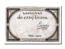 FRANCE, 5 Livres, 1793, 1793-10-31, EF(40-45), Lafaurie #171, FRANCE, 5 Livres,.