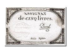 FRANCE, 5 Livres, 1793, 1793-10-31, EF(40-45), Lafaurie #171, FRANCE, 5 Livres,.