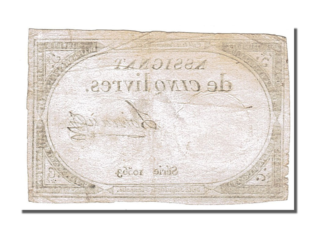 FRANCE, 5 Livres, 1793, 1793-10-31, EF(40-45), Lafaurie #171, FRANCE, 5 Livres,.