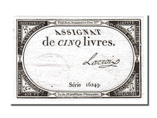 FRANCE, 5 Livres, 1793, 1793-10-31, AU(55-58), Lafaurie #171, FRANCE, 5 Livres,.