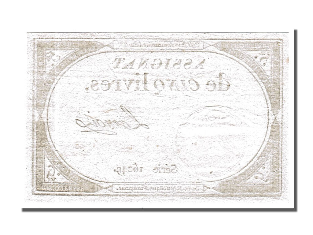 FRANCE, 5 Livres, 1793, 1793-10-31, AU(55-58), Lafaurie #171, FRANCE, 5 Livres,.
