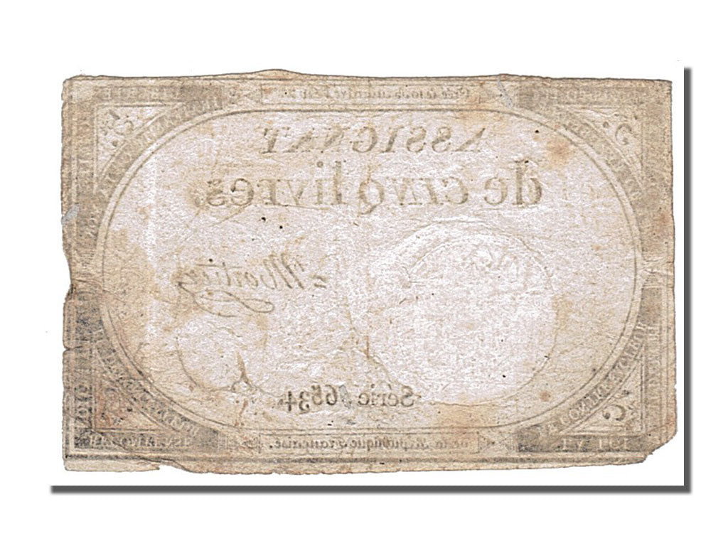 FRANCE, 5 Livres, 1793, 1793-10-31, EF(40-45), Lafaurie #171, FRANCE, 5 Livres,.