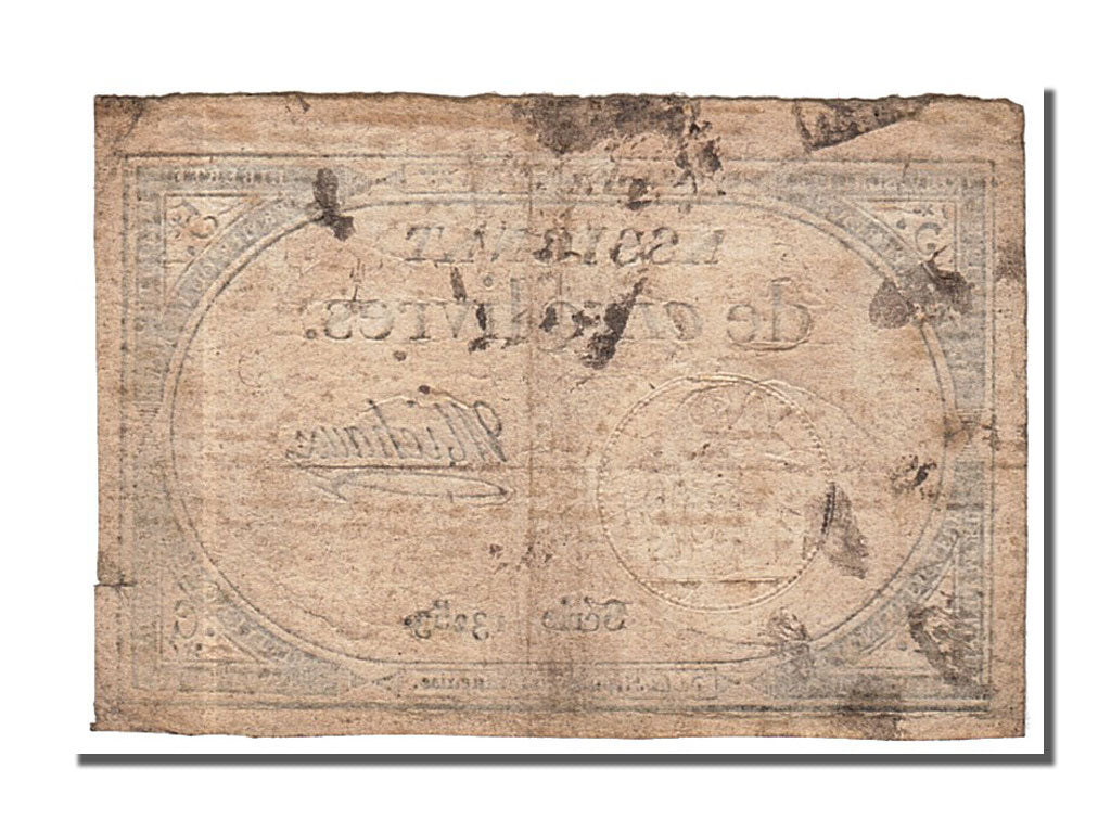 FRANCE, 5 Livres, 1793, 1793-10-31, EF(40-45), Lafaurie #171, FRANCE, 5 Livres,.