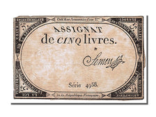 FRANCE, 5 Livres, 1793, 1793-10-31, EF(40-45), Lafaurie #171, FRANCE, 5 Livres,.