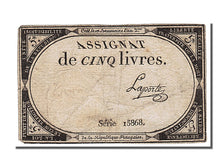 FRANCE, 5 Livres, 1793, 1793-10-31, EF(40-45), Lafaurie #171, FRANCE, 5 Livres,.