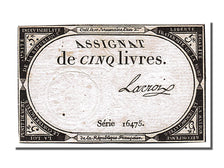 FRANCE, 5 Livres, 1793, 1793-10-31, EF(40-45), Lafaurie #171, FRANCE, 5 Livres,.