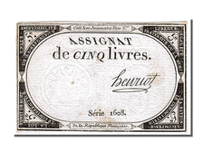 FRANCE, 5 Livres, 1793, 1793-10-31, EF(40-45), Lafaurie #171, FRANCE, 5 Livres,.