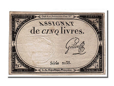 FRANCE, 5 Livres, 1793, 1793-10-31, EF(40-45), Lafaurie #171, FRANCE, 5 Livres,.