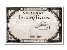 FRANCE, 5 Livres, 1793, 1793-10-31, EF(40-45), Lafaurie #171, FRANCE, 5 Livres,.