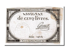 FRANCE, 5 Livres, 1793, 1793-10-31, EF(40-45), Lafaurie #171, FRANCE, 5 Livres,.