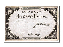 FRANCE, 5 Livres, 1793, 1793-10-31, AU(55-58), Lafaurie #171, FRANCE, 5 Livres,.
