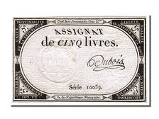 FRANCE, 5 Livres, 1793, 1793-10-31, AU(55-58), Lafaurie #171, FRANCE, 5 Livres,.
