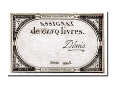 FRANCE, 5 Livres, 1793, 1793-10-31, AU(55-58), Lafaurie #171, FRANCE, 5 Livres,.