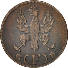German States, FRANKFURT AM MAIN, Heller, 1821, EF(40-45), Copper, KM:301