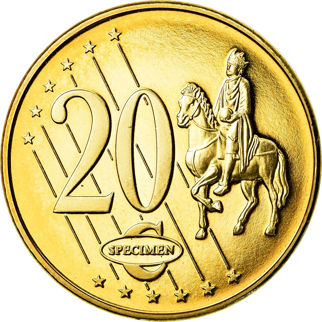Rumänien, Medaille, 20 C, Essai-Trial, 2003, STGL, Copper-Nickel Gilt