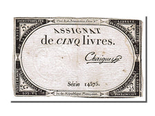 FRANCE, 5 Livres, 1793, 1793-10-31, EF(40-45), Lafaurie #171, FRANCE, 5 Livres,.