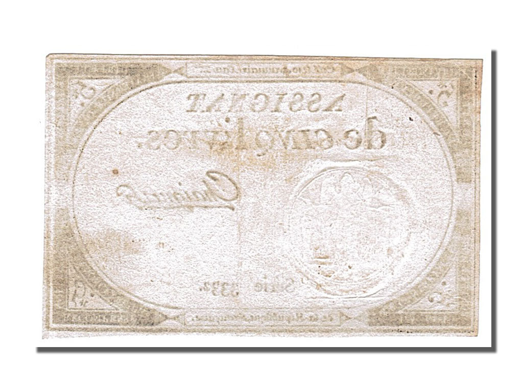 FRANCE, 5 Livres, 1793, 1793-10-31, AU(55-58), Lafaurie #171, FRANCE, 5 Livres,.