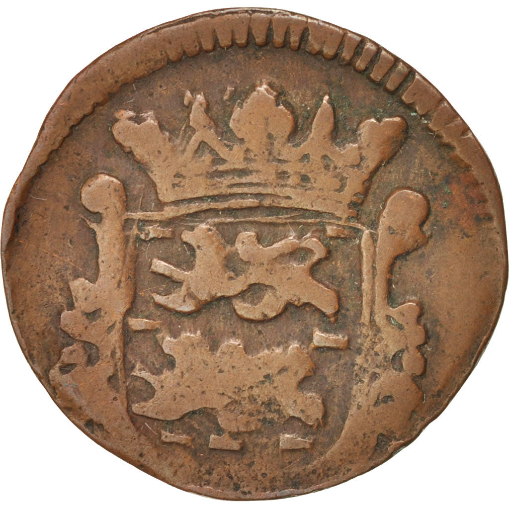 Netherlands, FRIESLAND, Duit, 1682, VF(20-25), Copper, KM:61