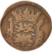 Netherlands, FRIESLAND, Duit, 1682, VF(20-25), Copper, KM:61