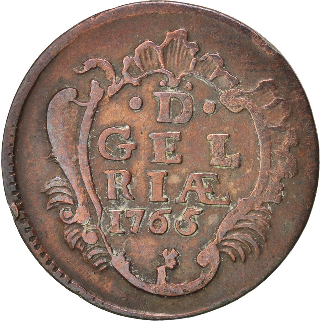 Netherlands, GELDERLAND, Duit, 1765, EF(40-45), Copper, KM:93