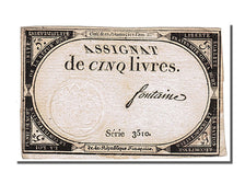 FRANCE, 5 Livres, 1793, 1793-10-31, UNC(63), Lafaurie #171, FRANCE, 5 Livres,...