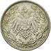 Coin, GERMANY - EMPIRE, 1/2 Mark, 1916, Hamburg, AU(55-58), Silver, KM:17