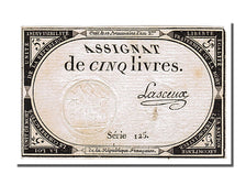 FRANCE, 5 Livres, 1793, 1793-10-31, AU(55-58), Lafaurie #171, FRANCE, 5 Livres,.