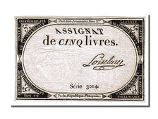 5 Livres type Domaines Nationaux, signé Loiseleau