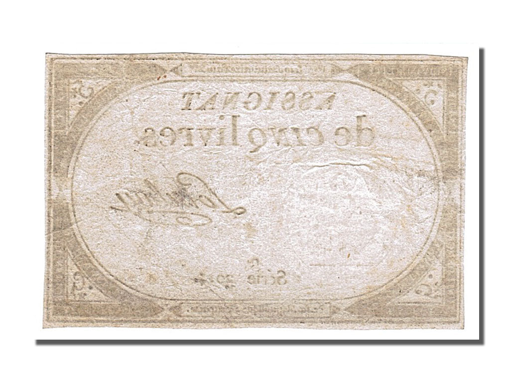 5 Livres type Domaines Nationaux, signé Loiseleau
