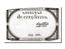 France, 5 Livres, 1793, KM #A76, 1793-10-31, EF(40-45), Lafaurie #171, France,..