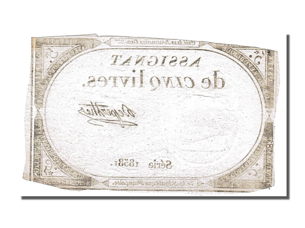 France, 5 Livres, 1793, KM #A76, 1793-10-31, EF(40-45), Lafaurie #171, France,..