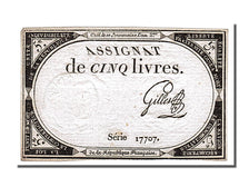 FRANCE, 5 Livres, 1793, 1793-10-31, AU(55-58), Lafaurie #171, FRANCE, 5 Livres,.