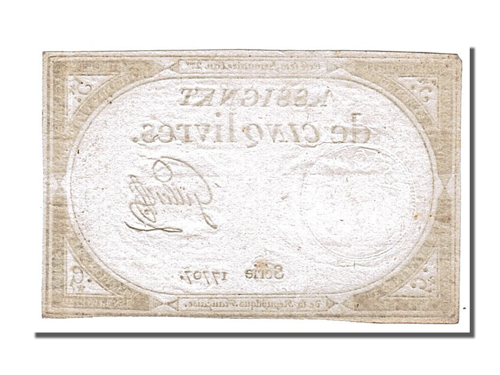 FRANCE, 5 Livres, 1793, 1793-10-31, AU(55-58), Lafaurie #171, FRANCE, 5 Livres,.
