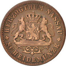 Etats allemands, NASSAU, Adolph, Kreuzer, 1861, Wiesbaden, TB+, Copper, KM:74