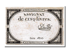 FRANCE, 5 Livres, 1793, 1793-10-31, AU(55-58), Lafaurie #171, FRANCE, 5 Livres,.