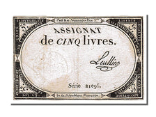 FRANCE, 5 Livres, 1793, 1793-10-31, EF(40-45), Lafaurie #171, FRANCE, 5 Livres,.