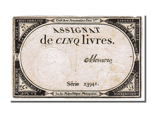 FRANCE, 5 Livres, 1793, 1793-10-31, EF(40-45), Lafaurie #171, FRANCE, 5 Livres,.