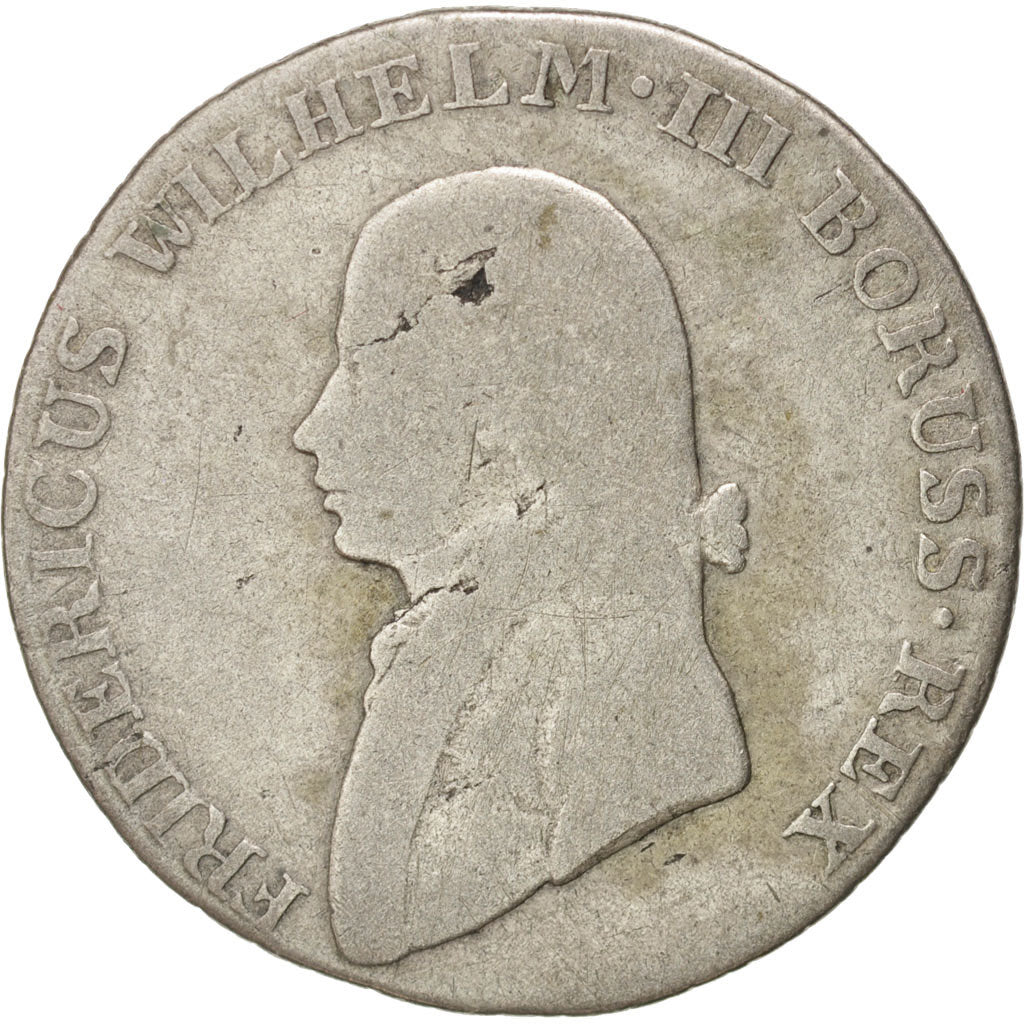 German States, PRUSSIA, Friedrich Wilhelm III, 4 Groschen, 1805, VF(20-25),KM370