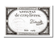 FRANCE, 5 Livres, 1793, 1793-10-31, UNC(63), Lafaurie #171, FRANCE, 5 Livres,...