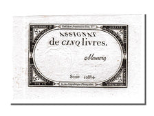 FRANCE, 5 Livres, 1793, 1793-10-31, UNC(65-70), Lafaurie #171, FRANCE, 5...