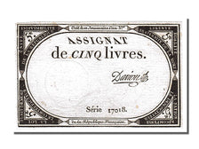 FRANCE, 5 Livres, 1793, 1793-10-31, AU(55-58), Lafaurie #171, FRANCE, 5 Livres,.